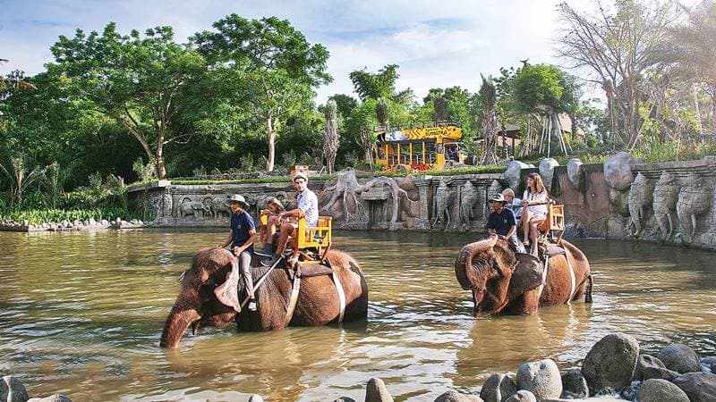 Quad Bike + Elephant Riding Bali Zoo + Visit Zoo