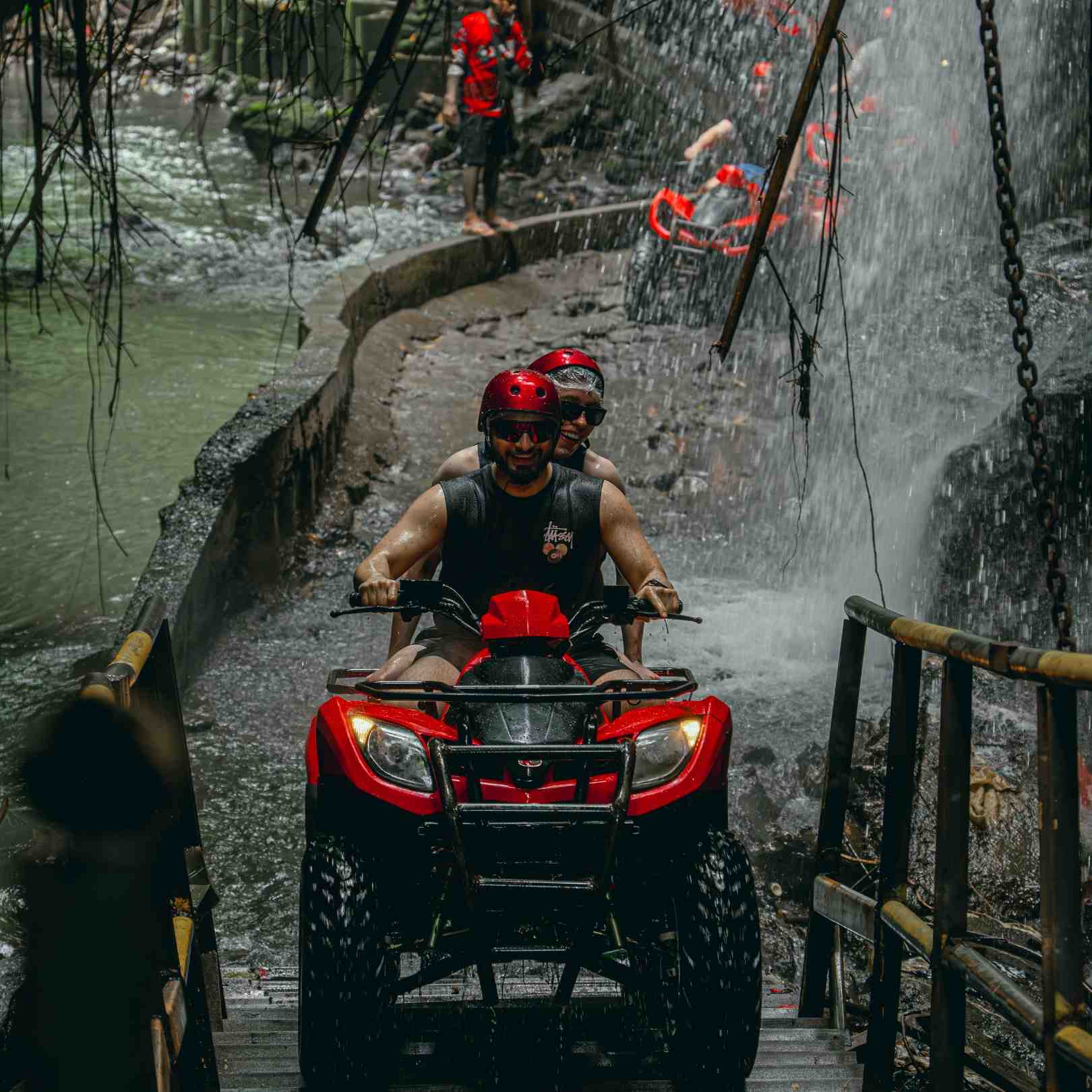Ubud: Quad ATV Waterfalls & Barong Caves